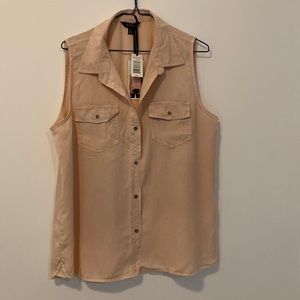 NWT Buffalo Pink Sleeveless Blouse